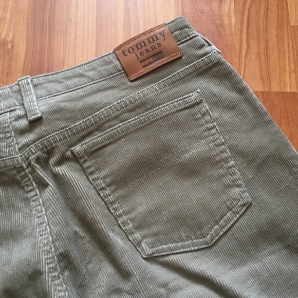 Tommy Hilfiger Beige Tan Corduroy Flare Pant Sz 32 - Picture 8 of 11